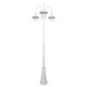 Monaco Triple Head Tall Post - White Finish / E27 Monaco Triple Head Tall Post - White Finish / E27